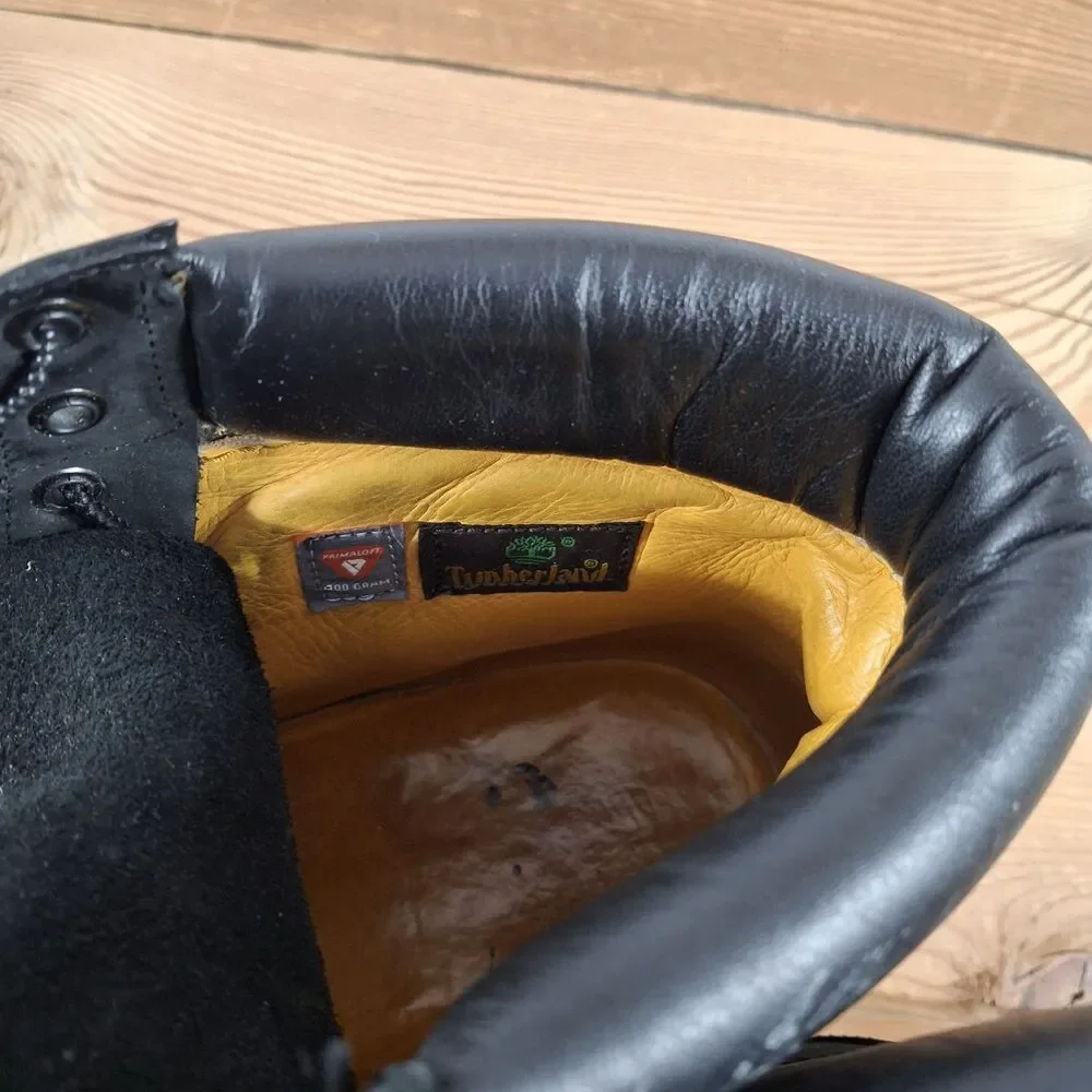 Timberland 6 Inch Waterproof Work Boots Black Mens 13